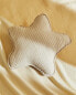 Children's muslin star cushion