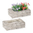 Фото #1 товара Eckiger Blumentopf im 2er Set