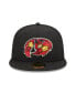 Фото #3 товара Men's Black Rochester Red Wings Marvel x Minor League 59FIFTY Fitted Hat