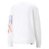 Фото #2 товара Puma Classics Generation Graphic Crew Neck Sweatshirt Womens White 53819802