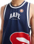 Aape By A Bathing Ape logo vest in multi