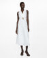 Women's Belt Linen Dress