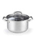 Фото #2 товара Stock Pot with Lid, Basics Stainless Steel Casserole Stockpots, 5-Quart