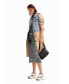 Фото #1 товара Women's Hybrid denim trench coat