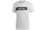 Фото #1 товара adidas 休闲运动型短袖T恤 男款 白色 / Футболка Adidas T EI4587