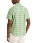 Фото #2 товара Men's Plaid Short Sleeve Button-Down Shirt