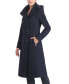 Women's Mary Hooded Stand Collar Boucle Wool Coat