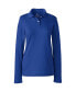 ფოტო #1 პროდუქტის Women's School Uniform Long Sleeve Feminine Fit Interlock Polo Shirt