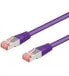 Фото #1 товара Wentronic CAT 6 Patch Cable S/FTP (PiMF) - violet - 1 m - Cat6 - S/FTP (S-STP) - RJ-45 - RJ-45