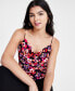 Фото #3 товара Women's Printed Cowl Neck Tank Top, Created for Macy's