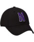 Фото #4 товара Men's Black Northwestern Wildcats Primary Logo Staple Adjustable Hat