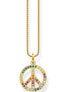 Фото #1 товара Thomas Sabo KE2170-996-7 Peace Rainbow Ladies Necklace, adjustable