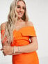 Фото #3 товара Vesper bardot midi dress in orange