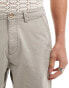 River Island laundered chino short in light stone Helles Steingrau, W30 - фото #5