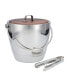 Фото #1 товара Crafthouse Stainless Steel Round Ice Bucket with Wood Lid and Tongs