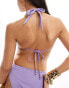 Фото #2 товара & Other Stories multi-way bikini top in purple