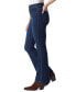 ფოტო #3 პროდუქტის Women's Shape Effect Pull-On Flared-Leg Jeans