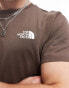 Фото #3 товара The North Face Simple Dome logo t-shirt in brown