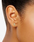 ფოტო #2 პროდუქტის Diamond Accent Lightning Bolt Stud Earrings in 14k Gold-Plated Sterling Silver