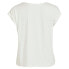 Фото #4 товара VILA Ellette Short Sleeve Satin T-Shirt