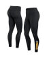 ფოტო #1 პროდუქტის Women's Black Green Bay Packers Wordmark Stacked Leggings