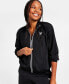 ფოტო #1 პროდუქტის Women's Logo Tricot Long-Sleeve Track Jacket, A Macy's Exclusive