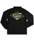 Men's Black Batman Gotham City Vigilantes Coaches Full-Snap Raglan Jacket