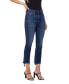 ფოტო #2 პროდუქტის Women's High Rise Cropped Step Hem Slim Straight Jeans