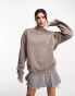 Cotton:On essential sweatshirt in mocha overdye