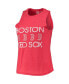 ფოტო #3 პროდუქტის Women's Navy, Red Boston Red Sox Meter Muscle Tank Top and Pants Sleep Set