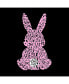 ფოტო #3 პროდუქტის Big Girl's Word Art T-shirt - Easter Bunny