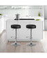 Фото #5 товара 1 PC Round Bar Stool Adjustable Swivel Pub Chair U Leather