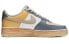 【定制球鞋】 Nike Air Force 1 Low 07 野鹤制造 空军一号 复古油画风主题 阿玛戎之战 做旧 礼盒 低帮 板鞋 男女同款 米蓝黄 / Кроссовки Nike Air Force DZ2771-121