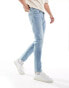 Фото #1 товара Selected Homme Leon slim fit jeans in light blue