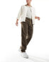 Фото #2 товара Hollister slim fit corduroy pull on trousers in brown