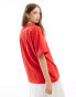 ASOS DESIGN oversized t-shirt with Mexico graphic in red Красный, XS - EU 32-34 - фото #4