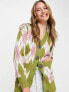 Фото #4 товара Neon Rose oversized cardigan in argyle knit co-ord
