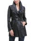 ფოტო #1 პროდუქტის Women's Patsy Leather Coat