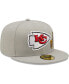 Фото #2 товара Men's Gray Kansas City Chiefs City Describe 59FIFTY Fitted Hat