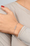 Charming silver bracelet with zircons Infinity BR42W