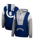 Фото #1 товара Куртка с капюшоном на молнии Mitchell&Ness Чикагские Кубы темно-синий Half-Zip Highlight Reel
