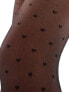 Pretty Polly all over heart tights in black