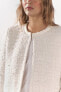 Knit cardigan with faux pearls