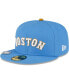 ფოტო #4 პროდუქტის Men's Light Blue Boston Red Sox City Flag 59FIFTY Fitted Hat