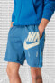 Фото #1 товара Sportswear Air French Terry Short Kalın Pamuklu Refletörlü Erkek Şort Mavi