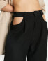 Aria Cove tailored trouser with cut-out detail in black