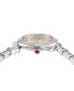 ფოტო #2 პროდუქტის Salvatore Women's Gancini Swiss Silver-Tone Stainless Steel Bracelet Watch 28mm