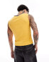 Фото #4 товара COLLUSION Football vest top in yellow with Paris print