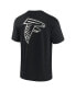 Men's and Women's Black Atlanta Falcons Super Soft Short Sleeve T-shirt Черный, XL - фото #4