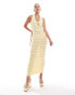 Фото #1 товара ASOS DESIGN cami halter strap dress in yellow